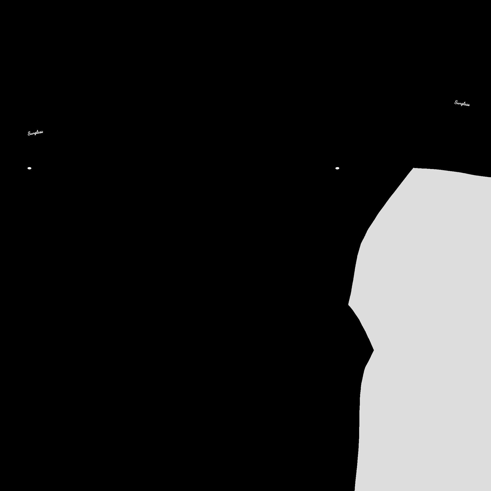 Sunglass J01 Red - Character Design Fashion Low-poly 3D model_19