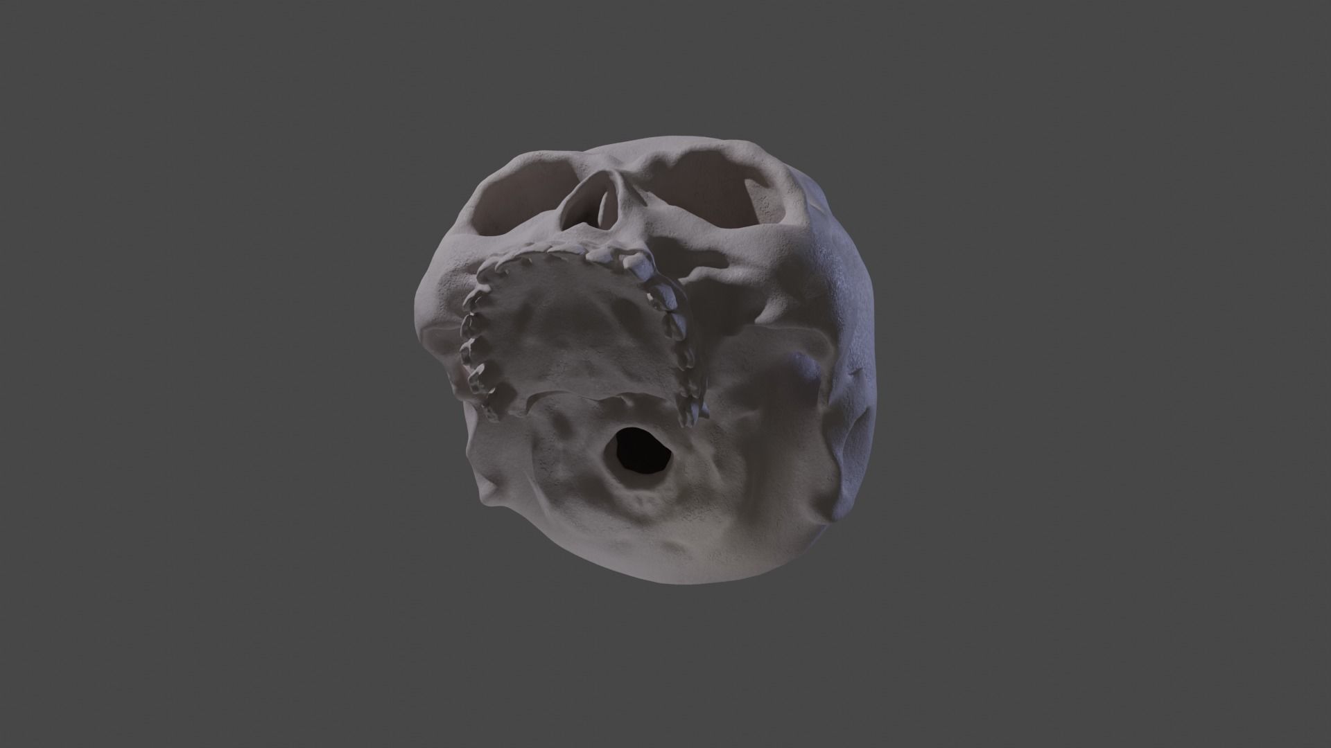 Stylized Skull 3D model_2