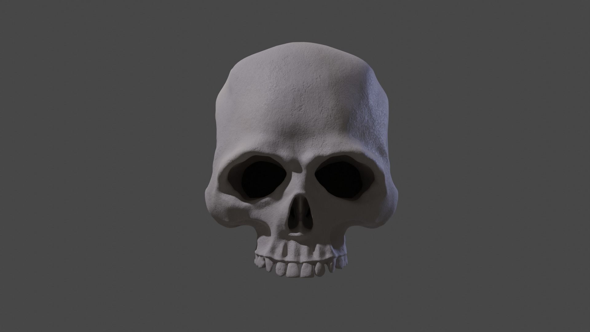 Stylized Skull 3D model_4