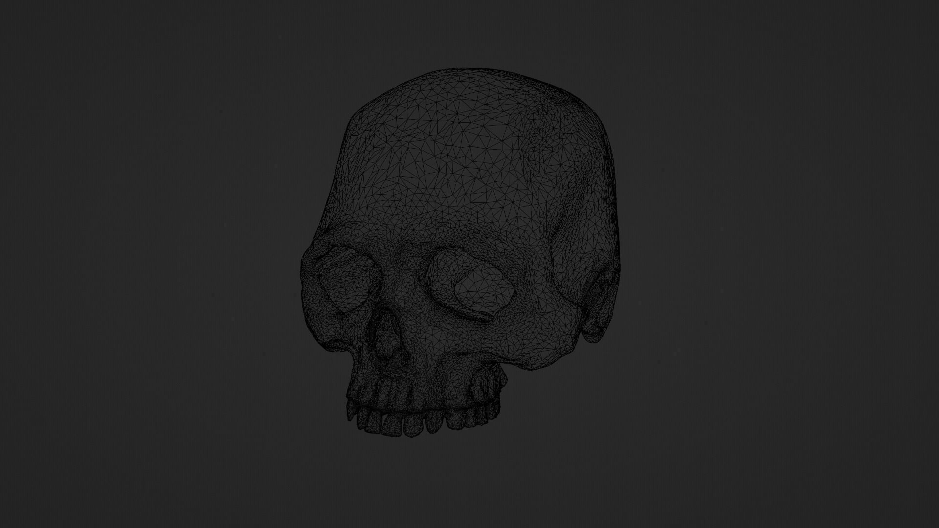 Stylized Skull 3D model_5