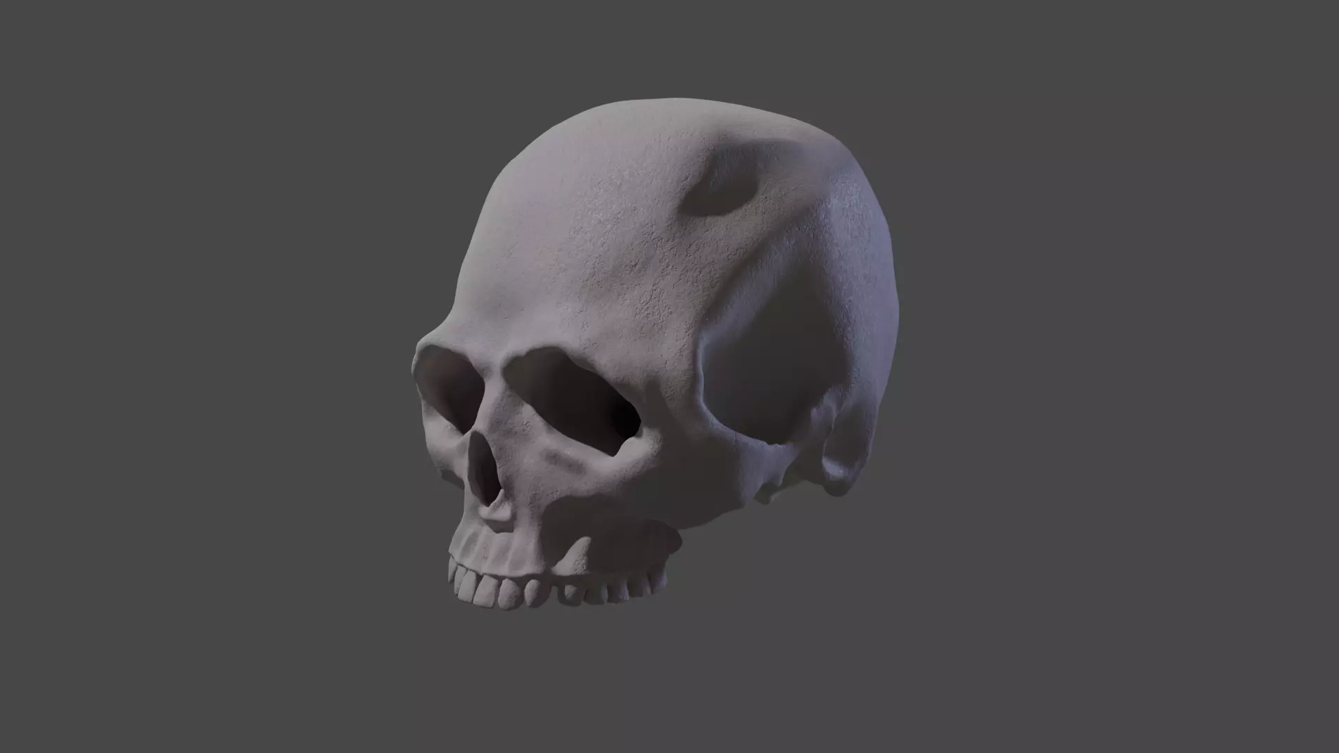 Stylized Skull 3D model_0