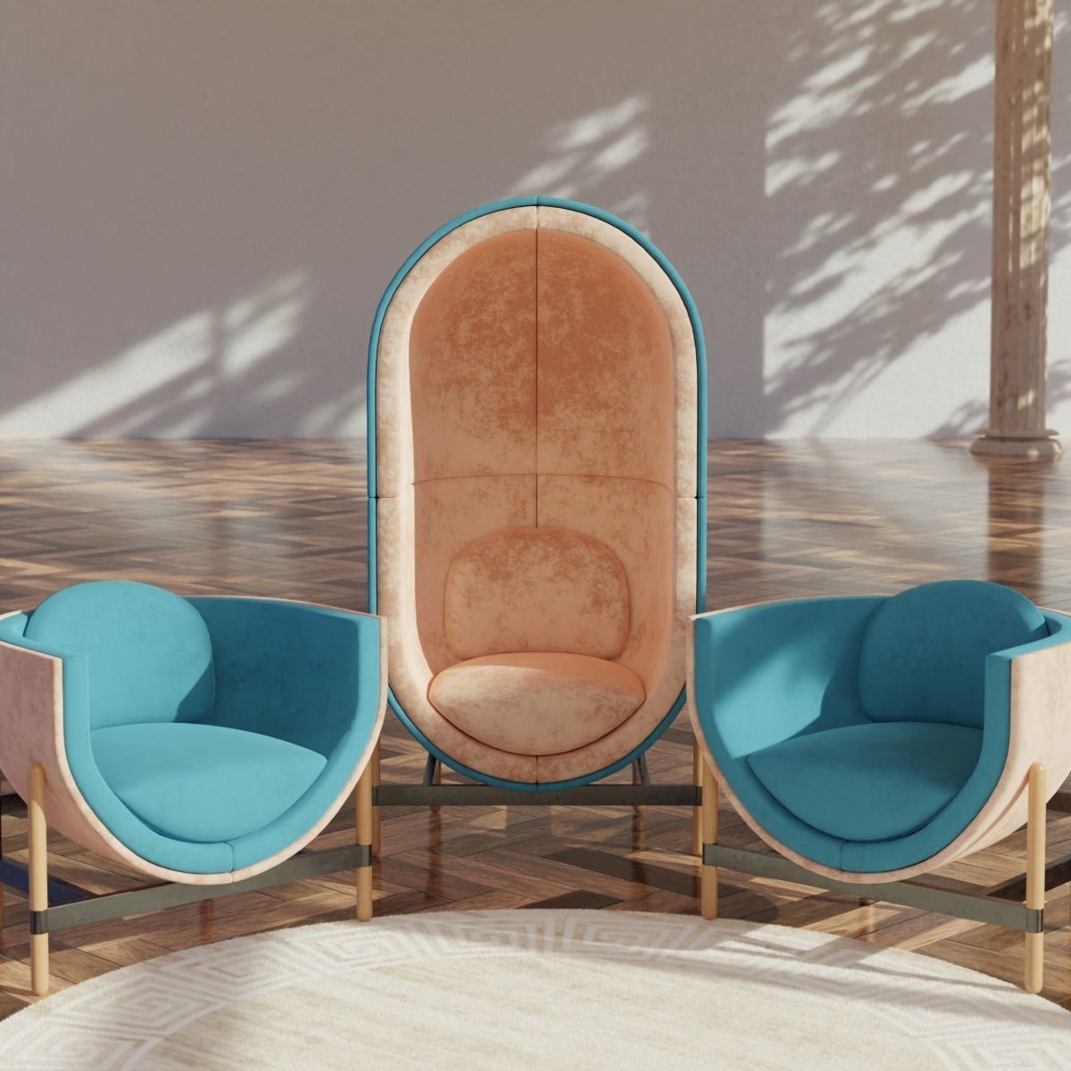 Capsule Chair  Free 3D model_3