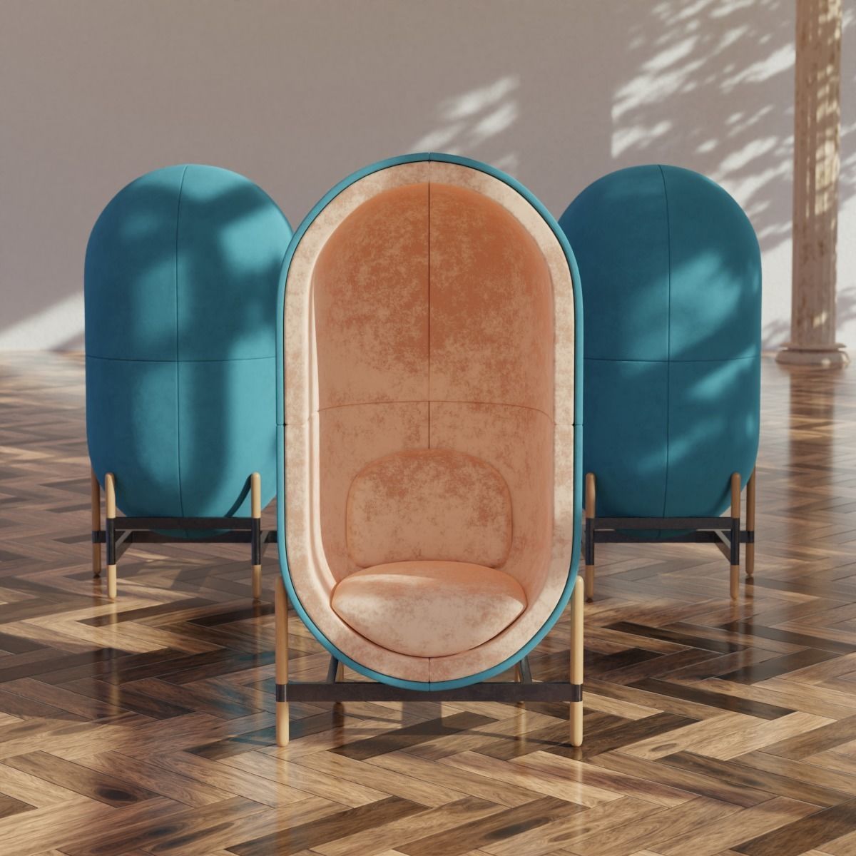 Capsule Chair  Free 3D model_1