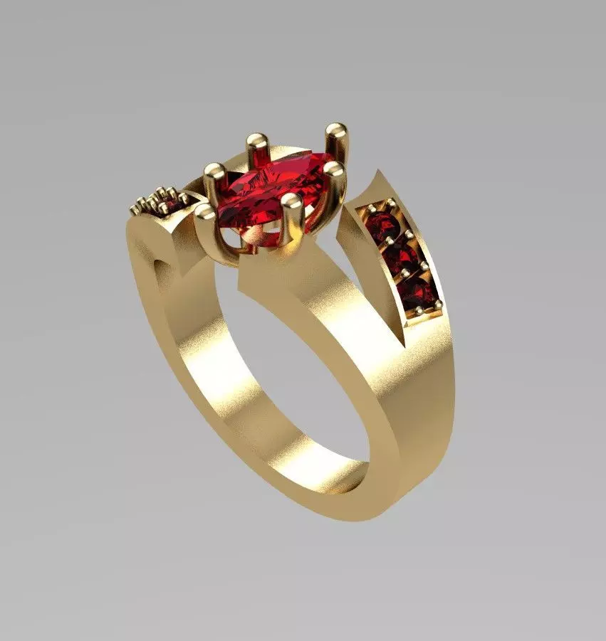 ANILLO COMPROMISO RUBI MODELO 3D 2022 3D print model_0