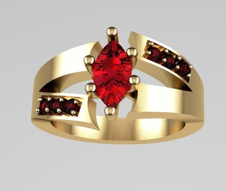 ANILLO COMPROMISO RUBI MODELO 3D 2022 3D print model_1