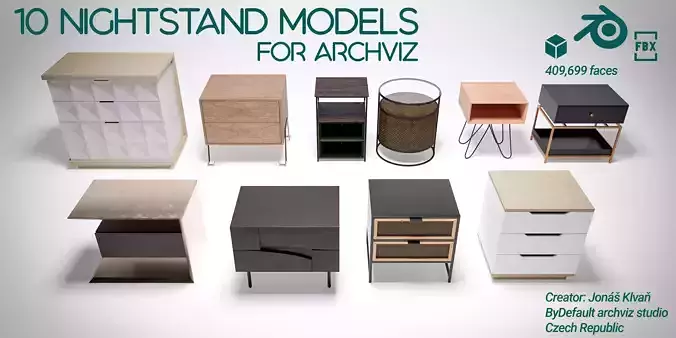 Luxury nightstands collection