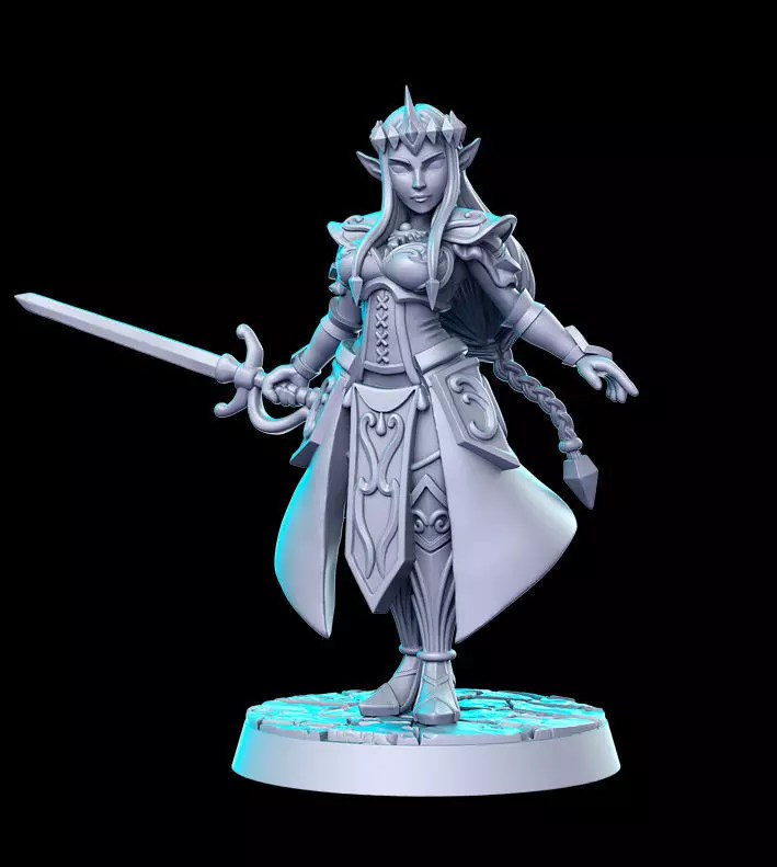Zelda  32mm Pre-supported 3D print model_0
