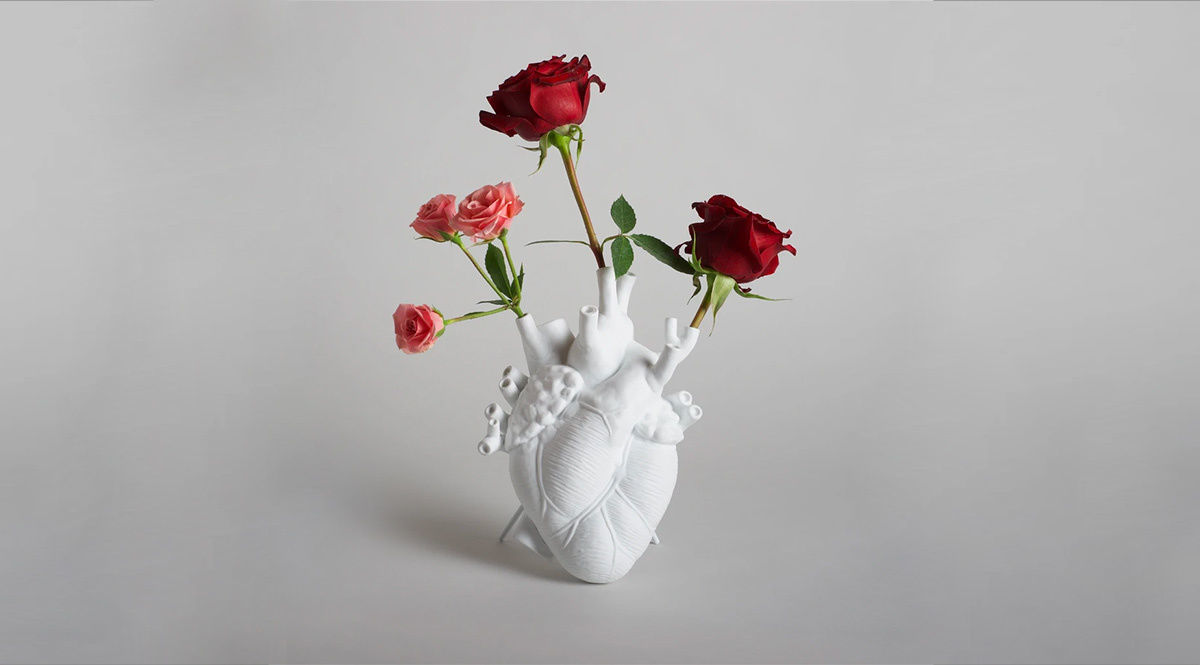 Heart flower pot 3D print model_1
