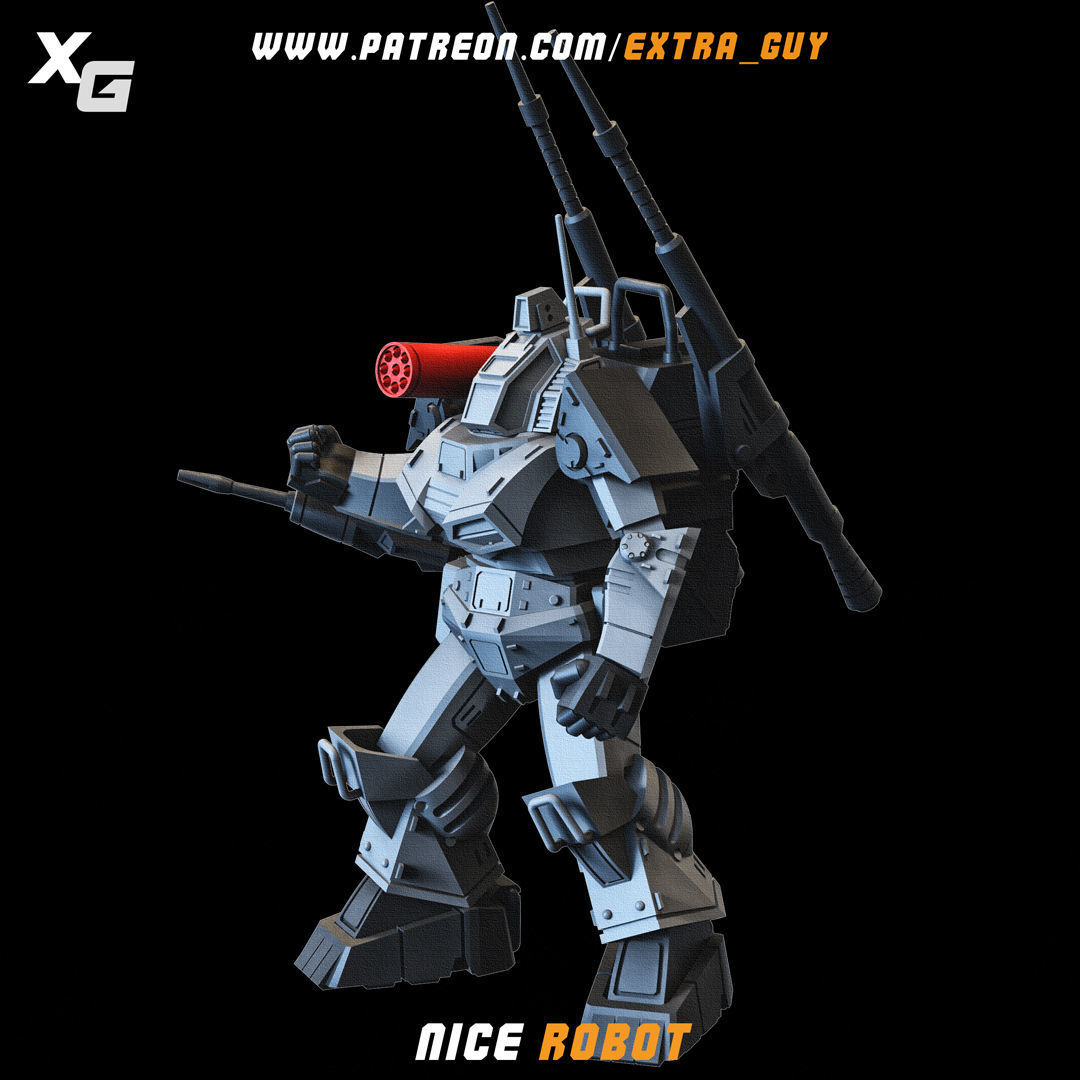 Dougram 3D Printable 100mm 3D print model_3