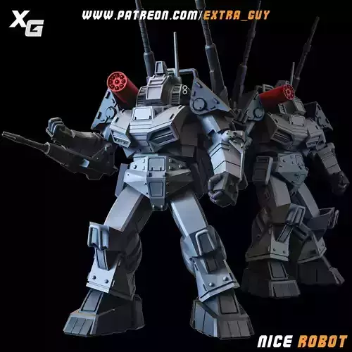 Dougram 3D Printable 100mm 3D print model