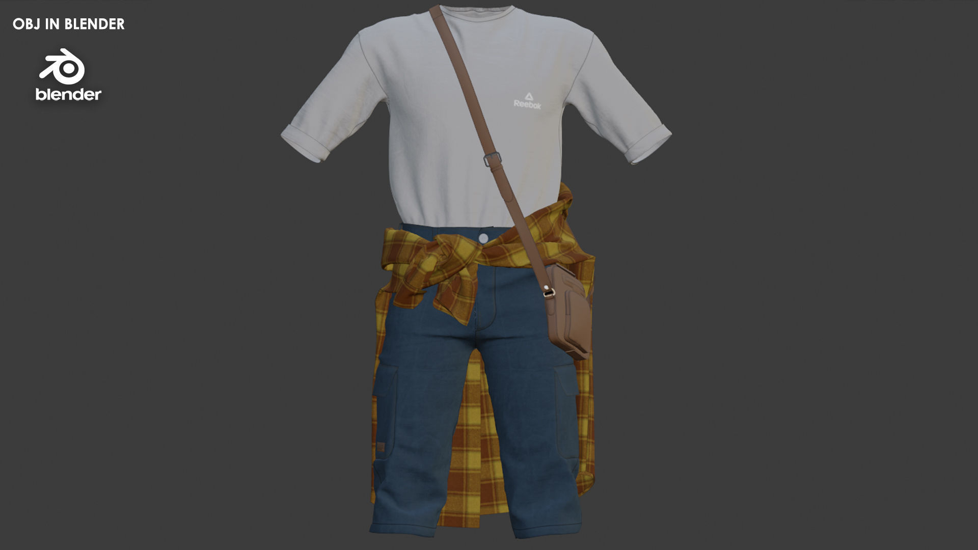 Mens Outfit 3 - Marvelous Designer with Video Process 3D model_7