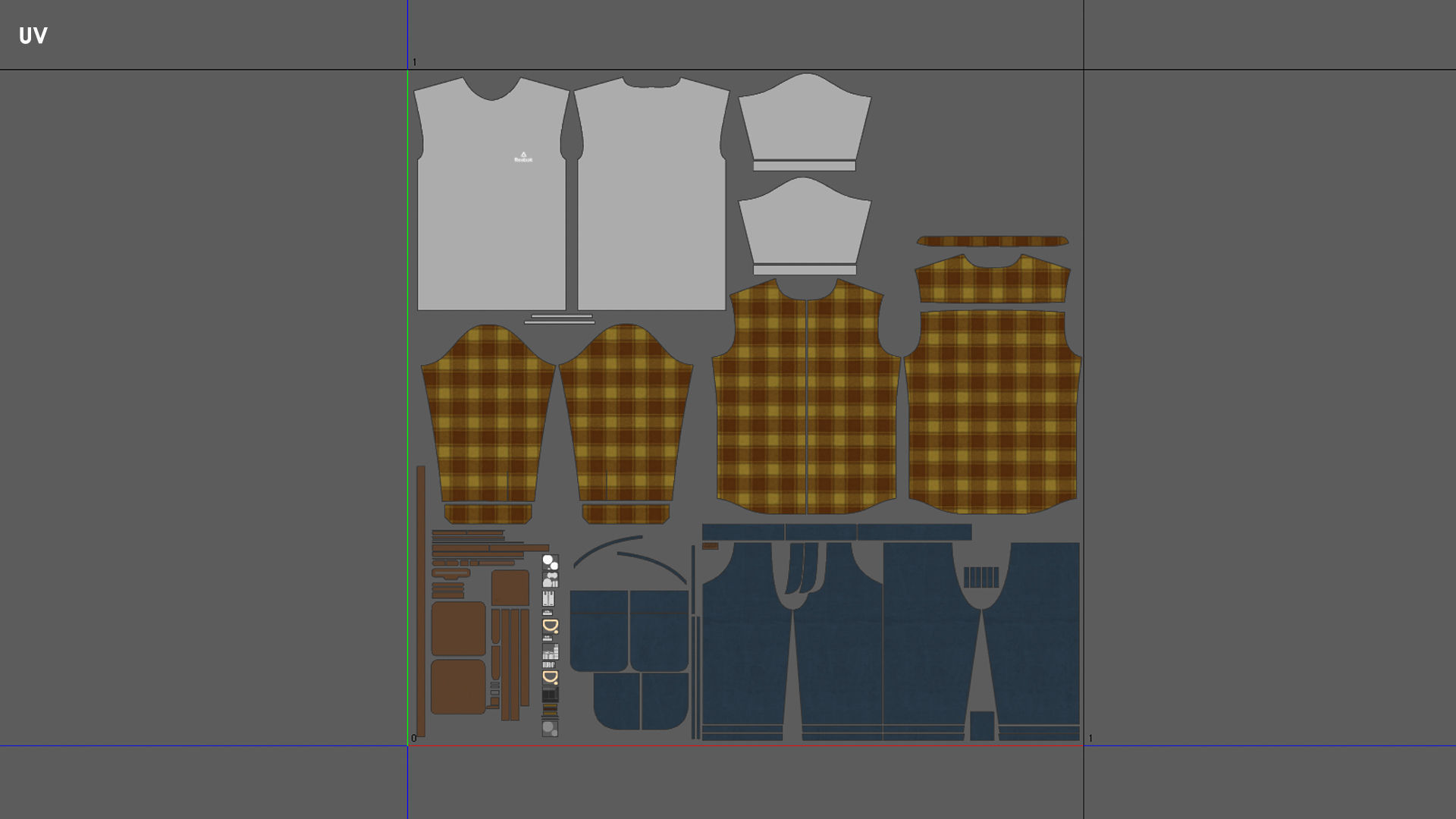 Mens Outfit 3 - Marvelous Designer with Video Process 3D model_9