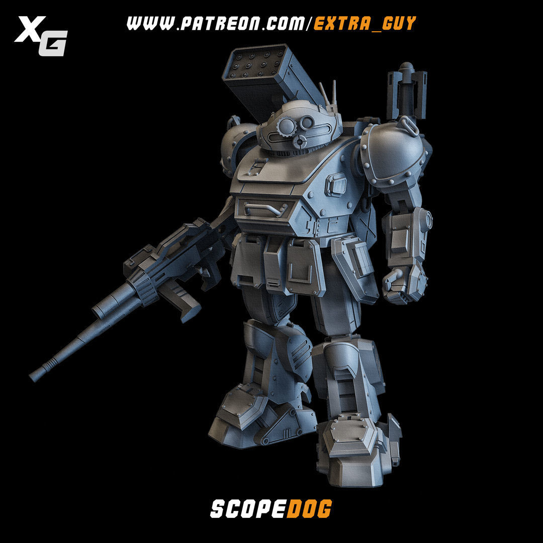Scopedog 3D Printable 100mm 3D print model_5