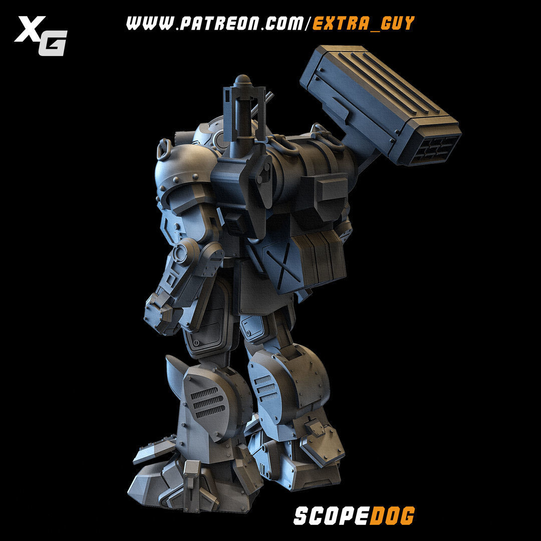 Scopedog 3D Printable 100mm 3D print model_6