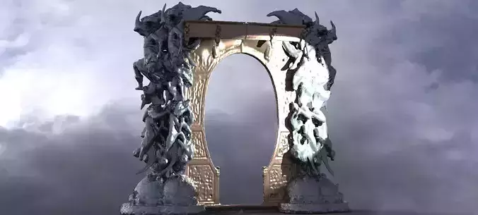 Dantes Inferno Archway 6 3D model