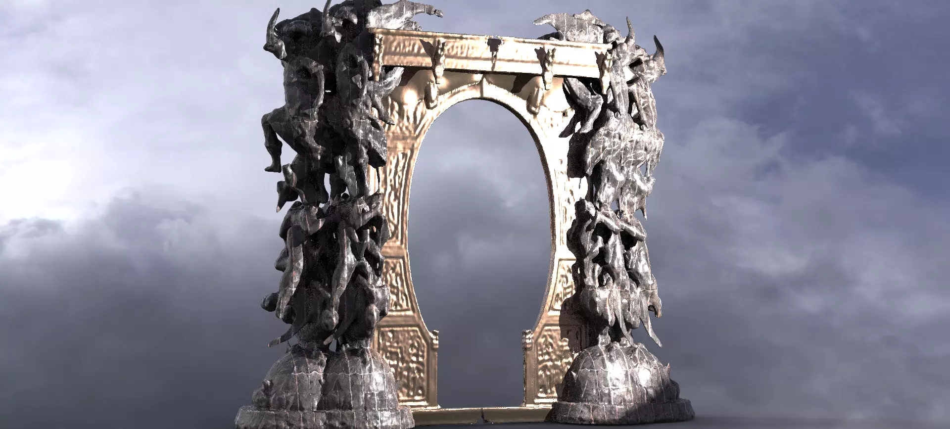 Dantes Inferno Archway 7 3D model_0