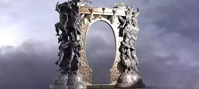 Dantes Inferno Archway 7 3D model