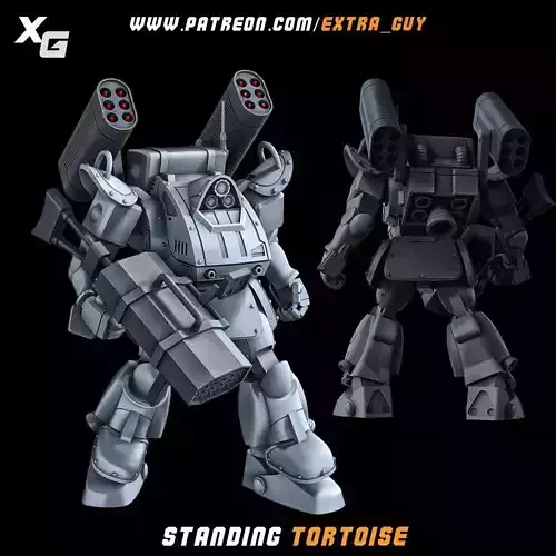 Votoms Standing Tortoise 3D Printable 100mm