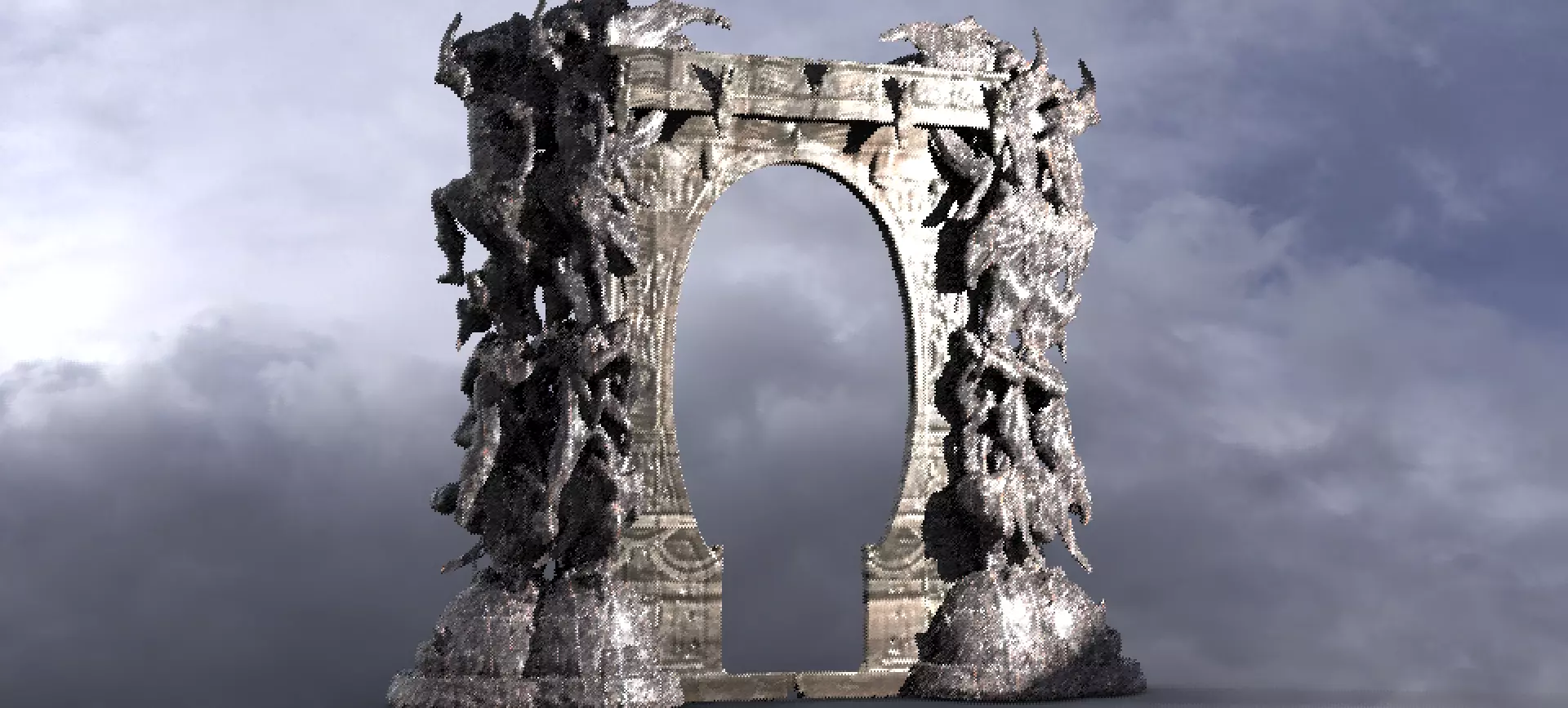 Dantes Inferno Archway 9 3D model_0