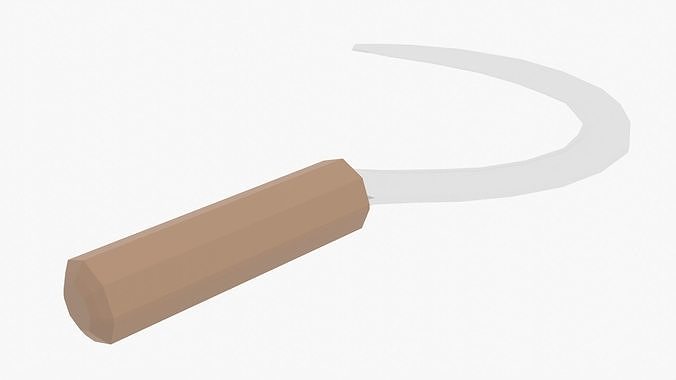 Basic Sickle Low-poly 3D model