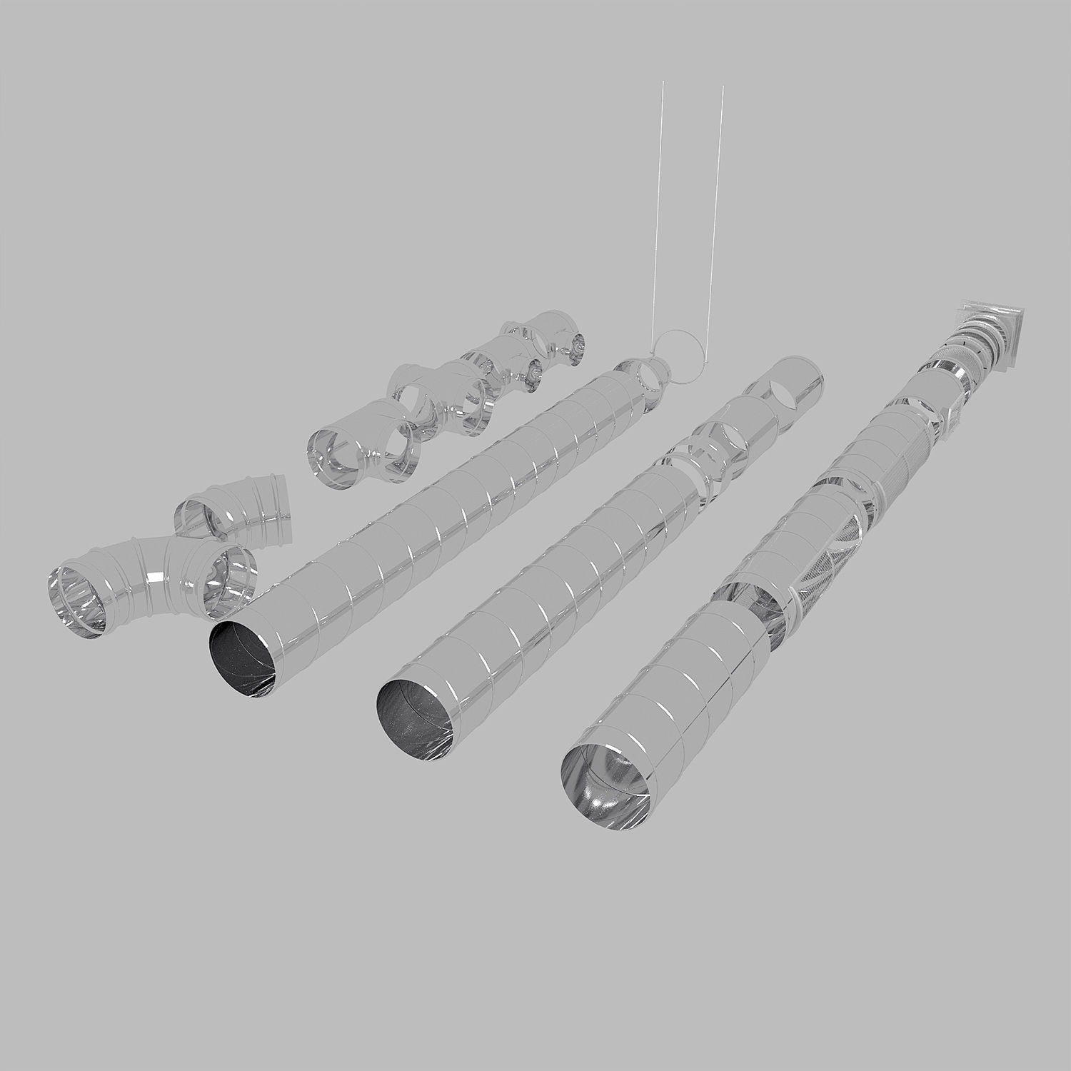 Ventilation systems 3D model_3