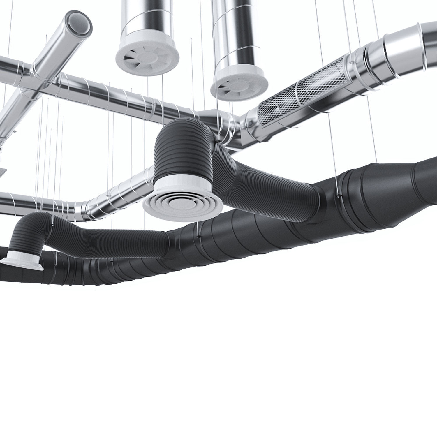 Ventilation systems 3D model_1