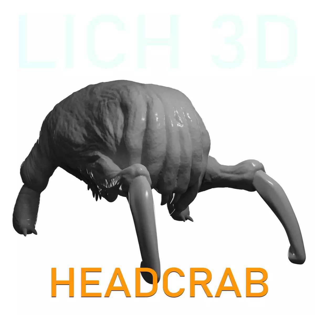 Headcrab classic version - Half-Life 2 - STL 3D print model_0