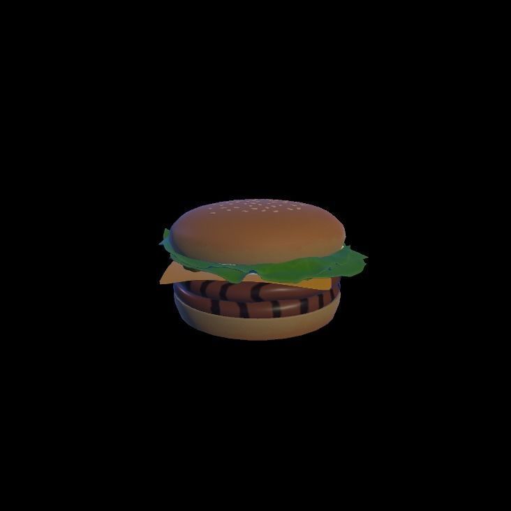 Double whopper cheese 3D model_4