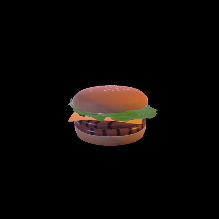 Double whopper cheese 3D model_8