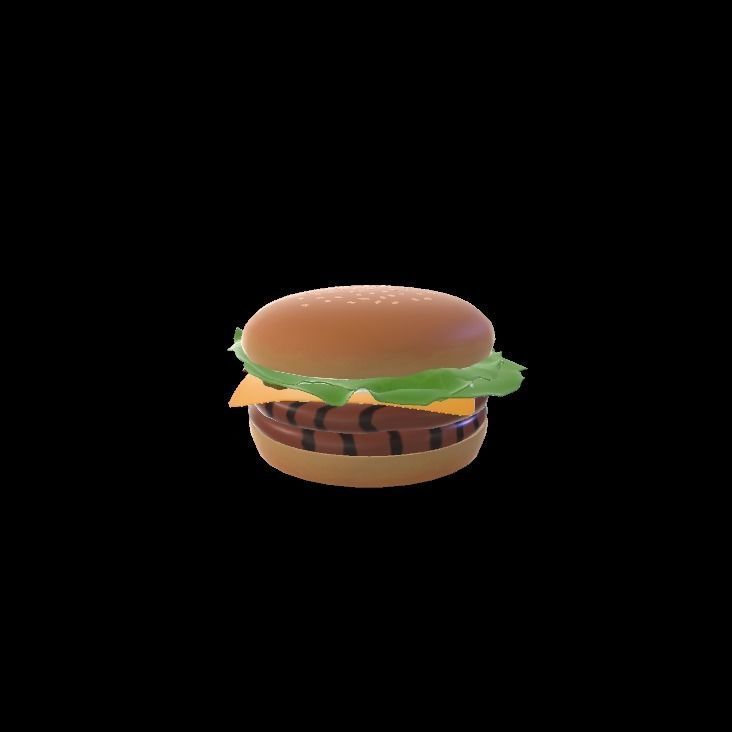 Double whopper cheese 3D model_5