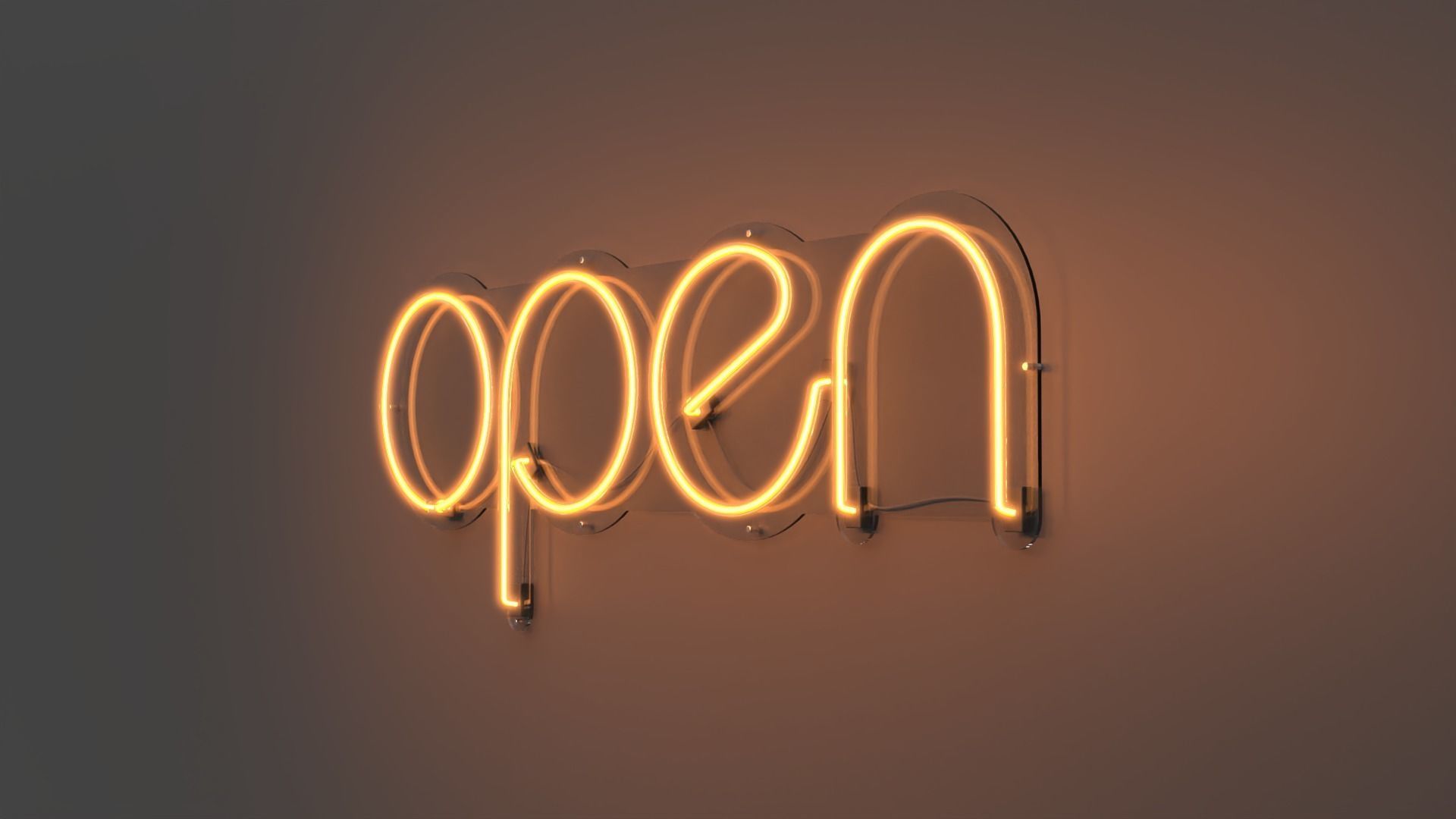 Open 2 - Neon Sign 3D model_3