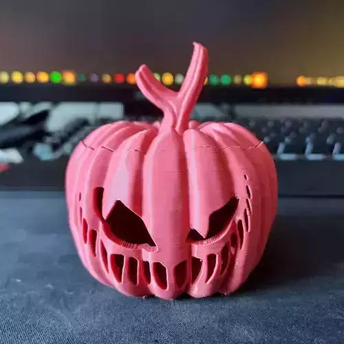Jack-O-Lantern Tea Light LED Candle - Pre Supported STL Files 3D print model