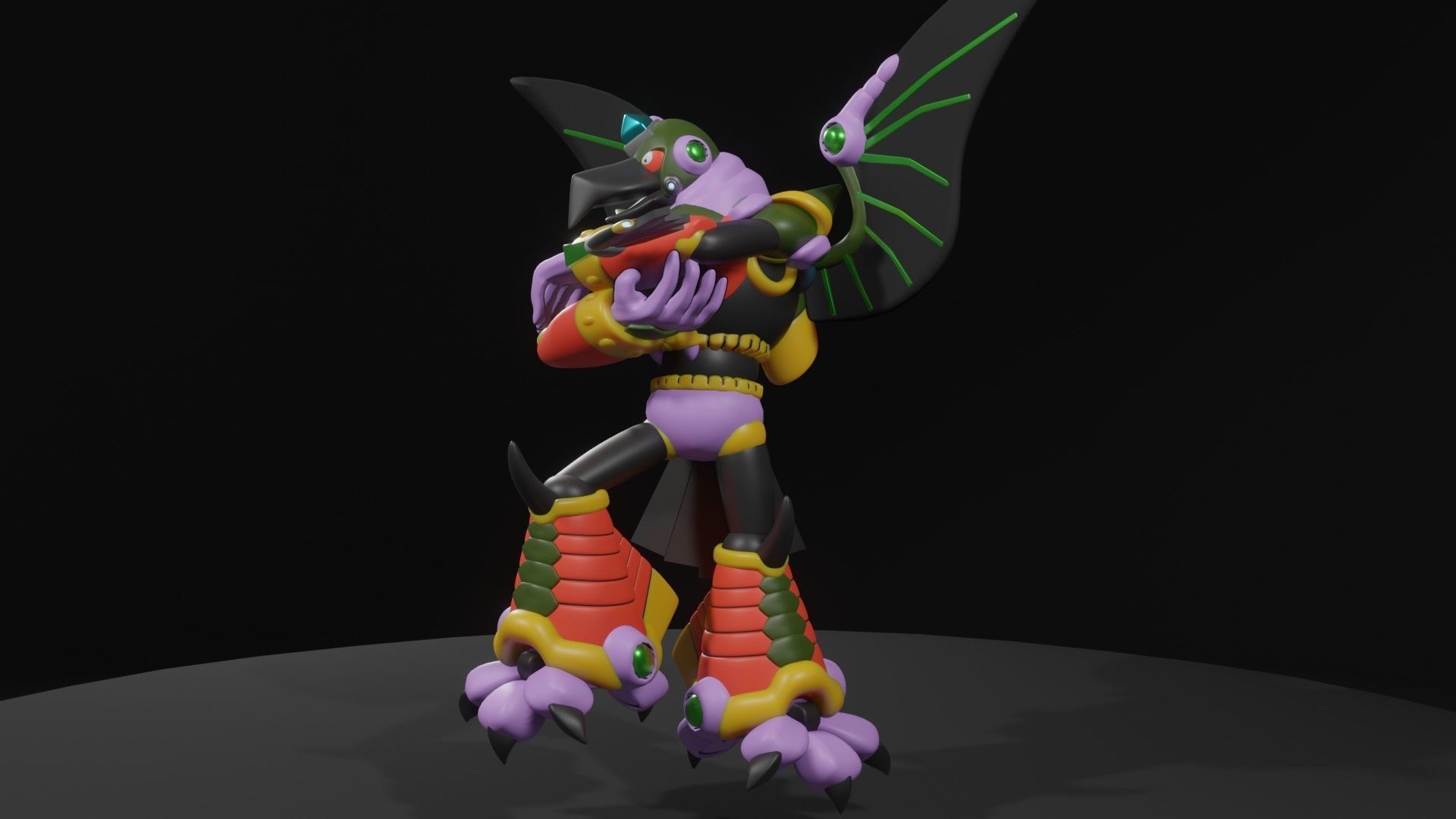 Wind Crowrang 3D model_4