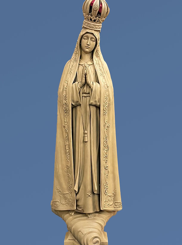 Virgin Fatima - Portugal - CNC - Wood - Metal 3D print model_3