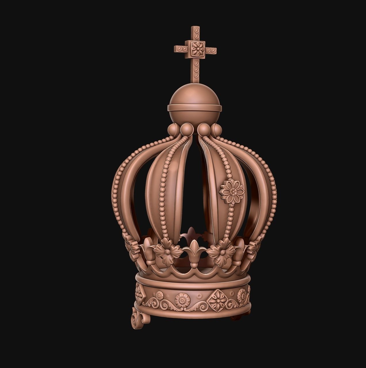 Virgin Fatima - Portugal - CNC - Wood - Metal 3D print model_7