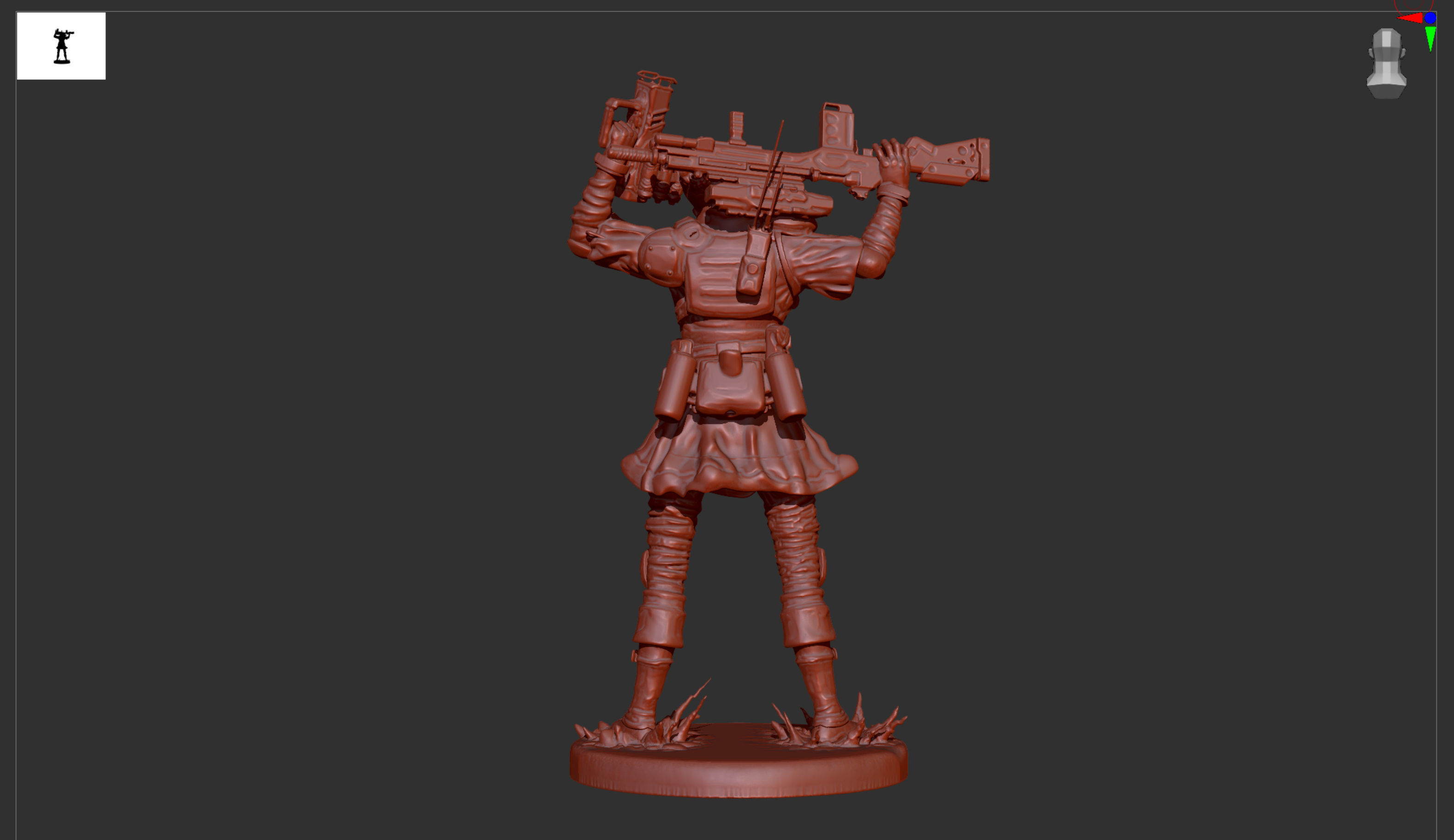 Apex Legends Bangalore 3D print OBJ STL 3D model 3D printable CGTrader