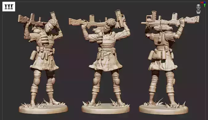 Apex Legends Bangalore 3D print OBJ STL 3D print model