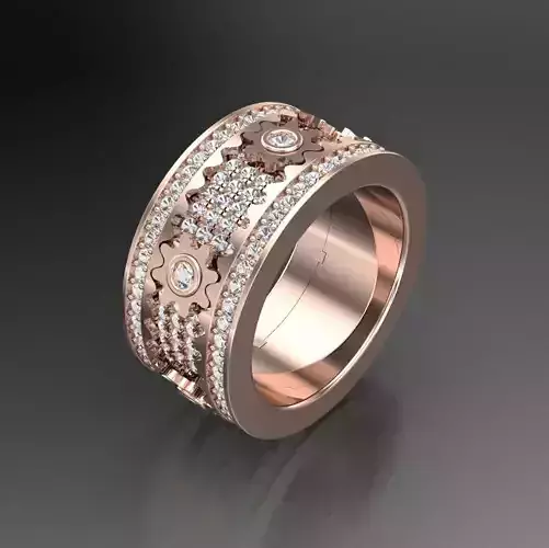Solitaire Wedding Engagement Women Ring 3D print model