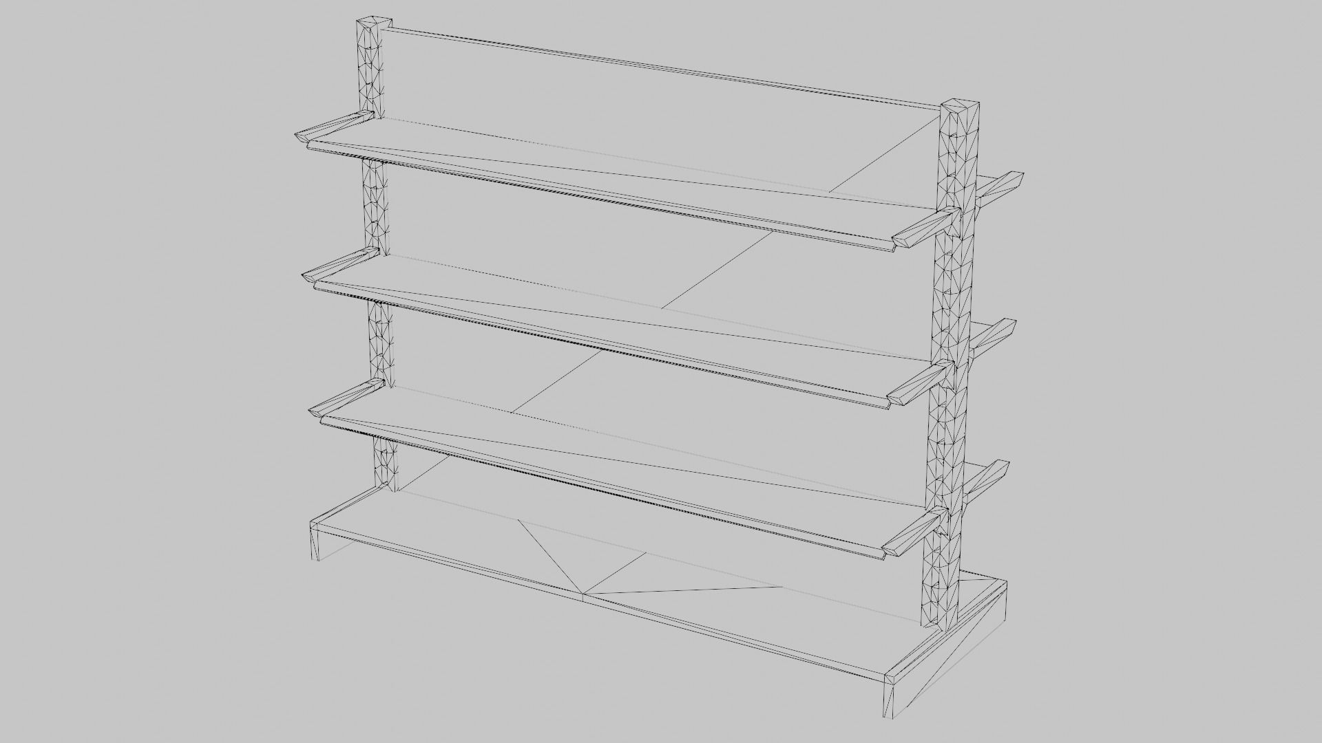 Storage racks Free low-poly 3D model_11