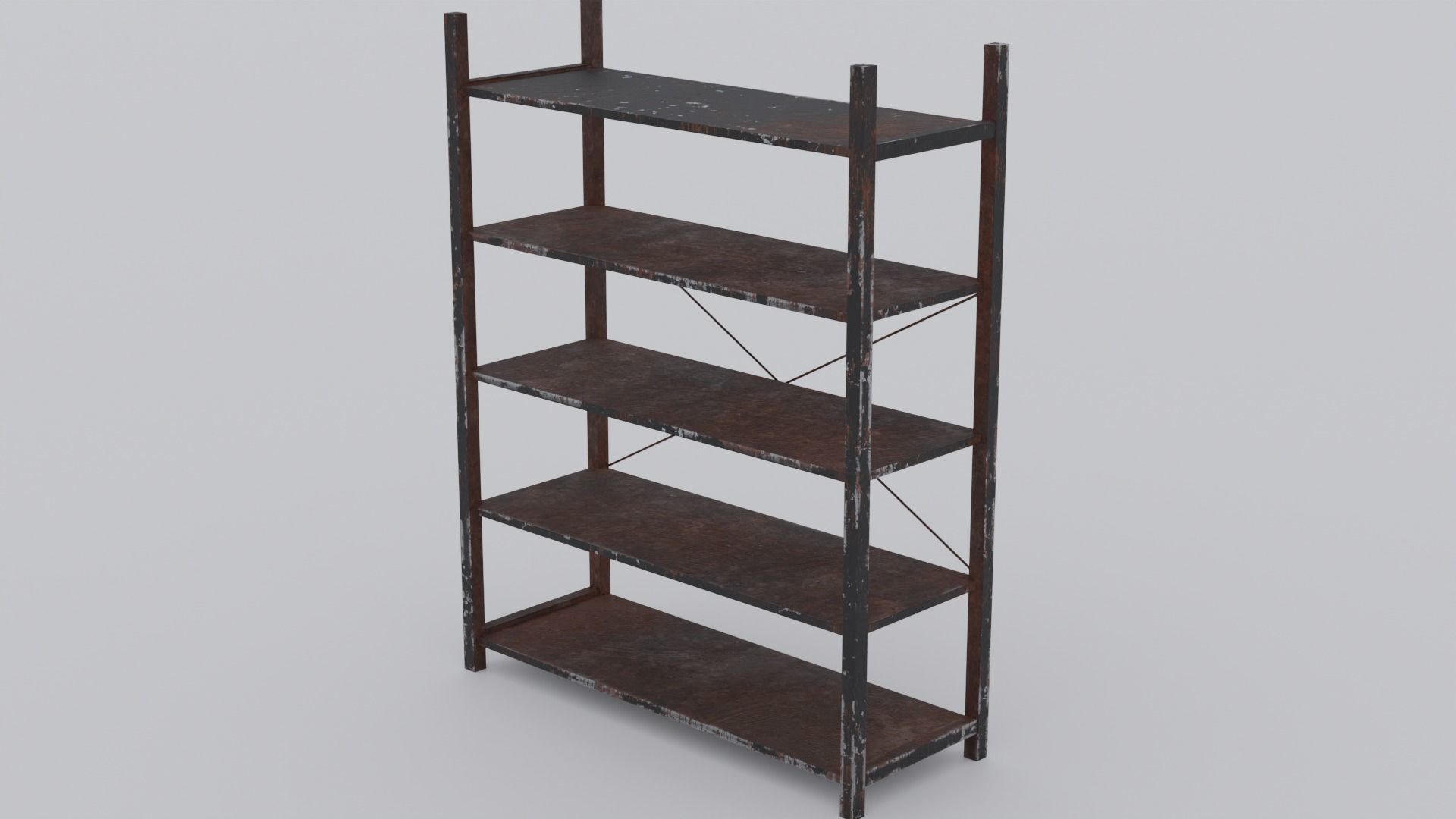 Storage racks Free low-poly 3D model_2