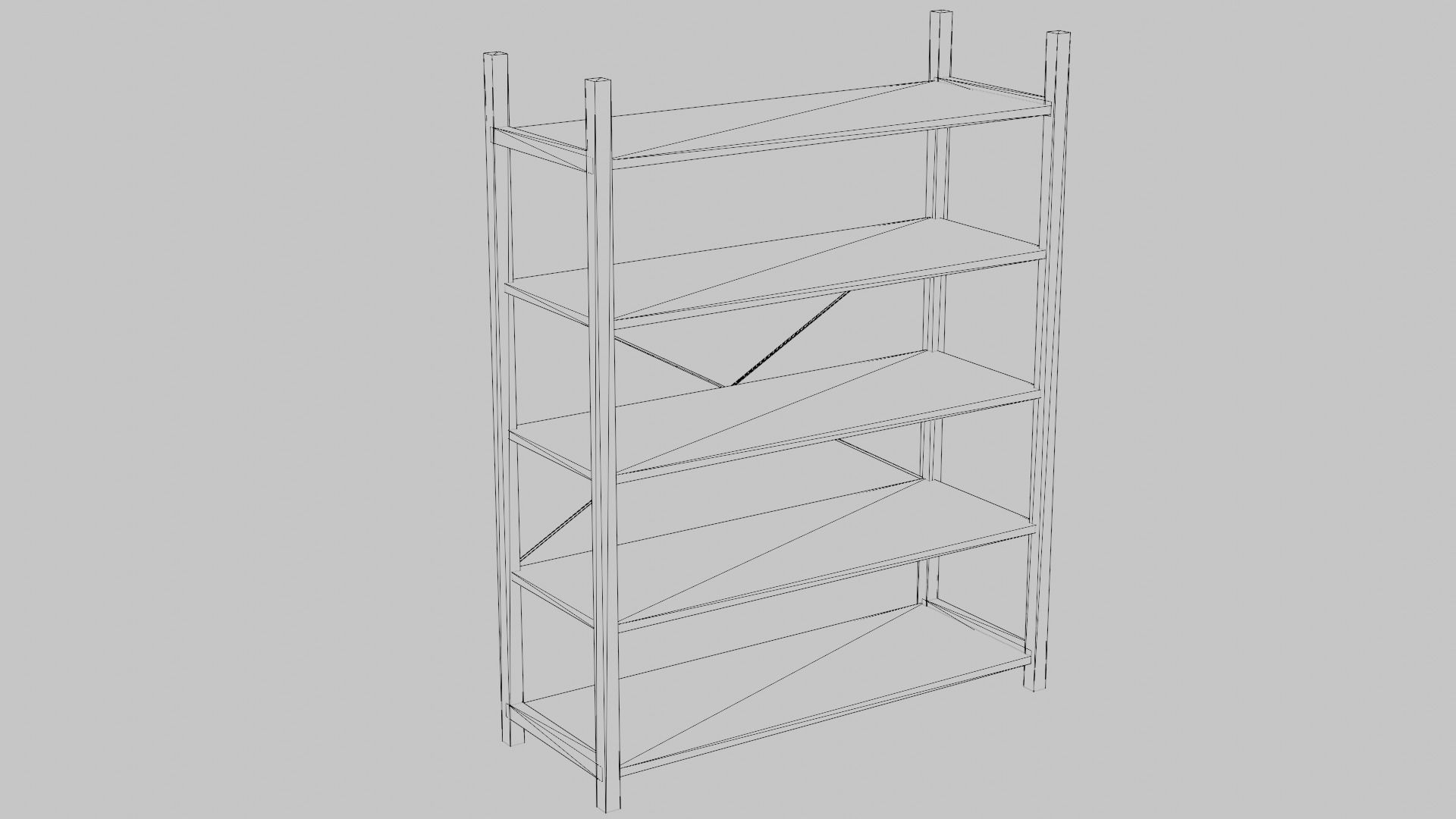 Storage racks Free low-poly 3D model_9
