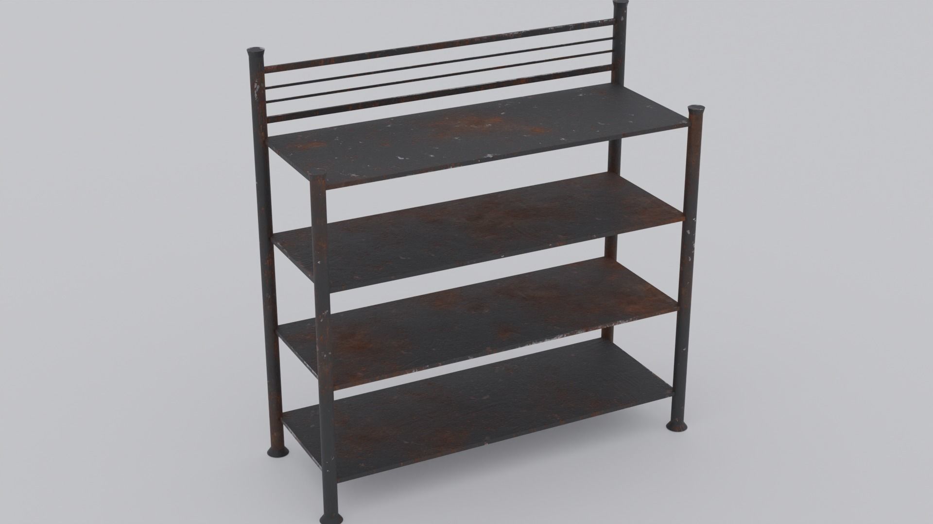 Storage racks Free low-poly 3D model_3