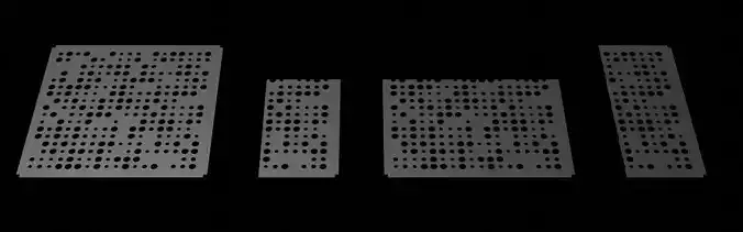 Perforated panel sample -01 3D model