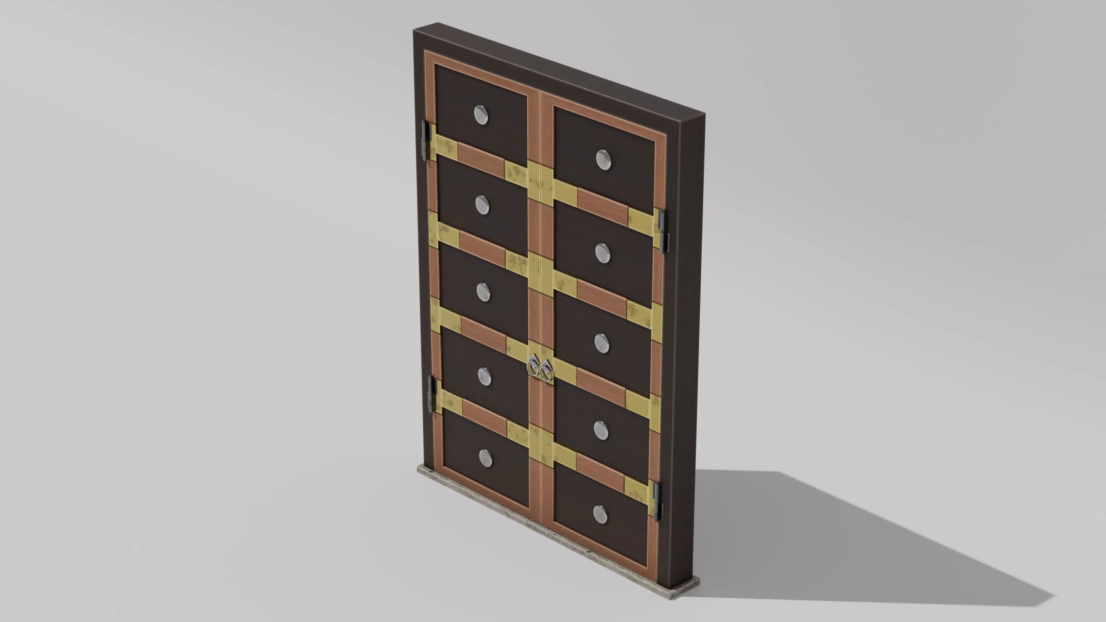 Japanese Furniture Kit - Door Typ A Low-poly 3D model_0