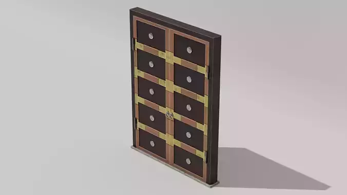 Japanese Furniture Kit - Door Typ A Low-poly 3D model