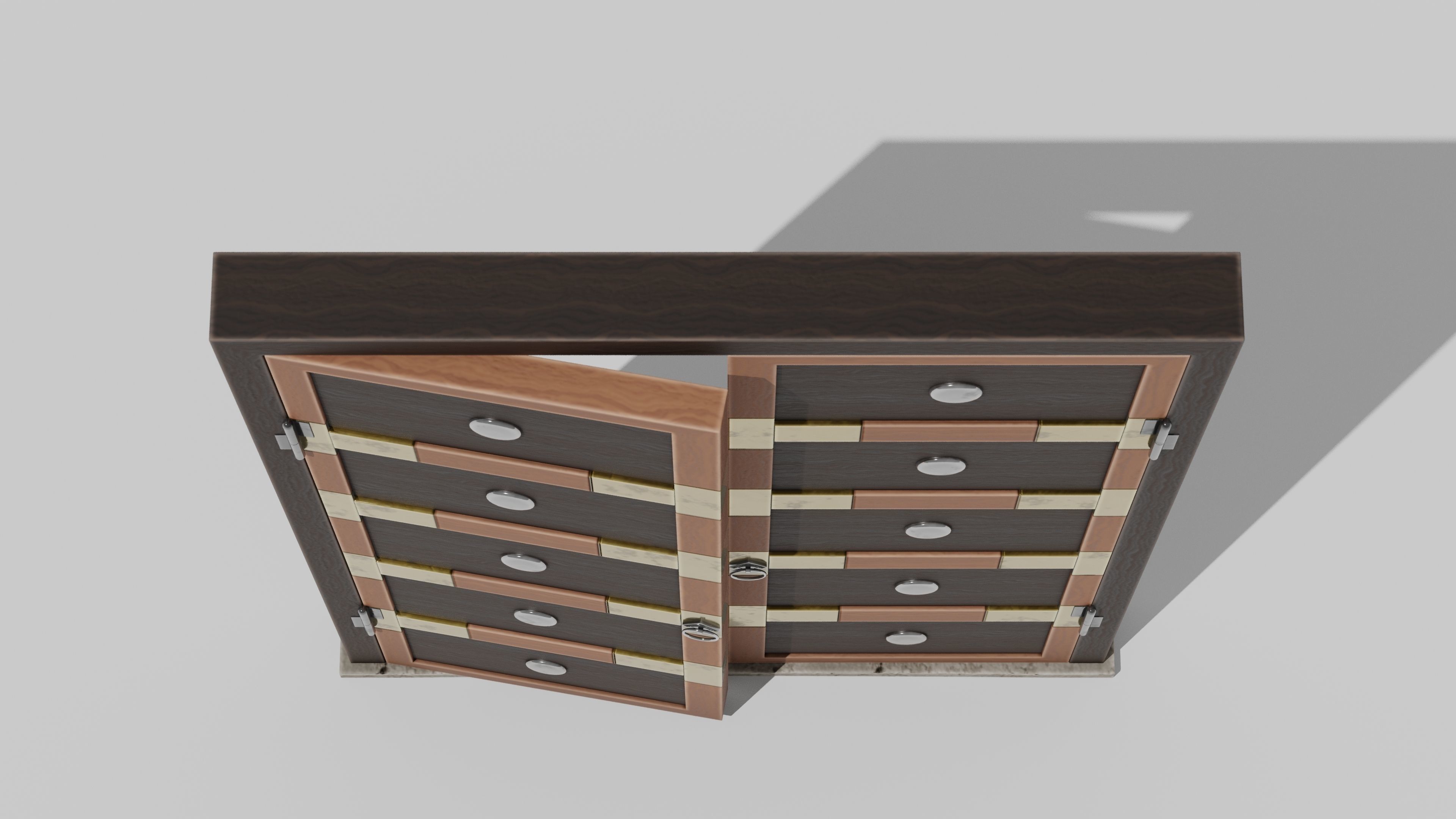 Japanese Furniture Kit - Door Typ A Low-poly 3D model_8