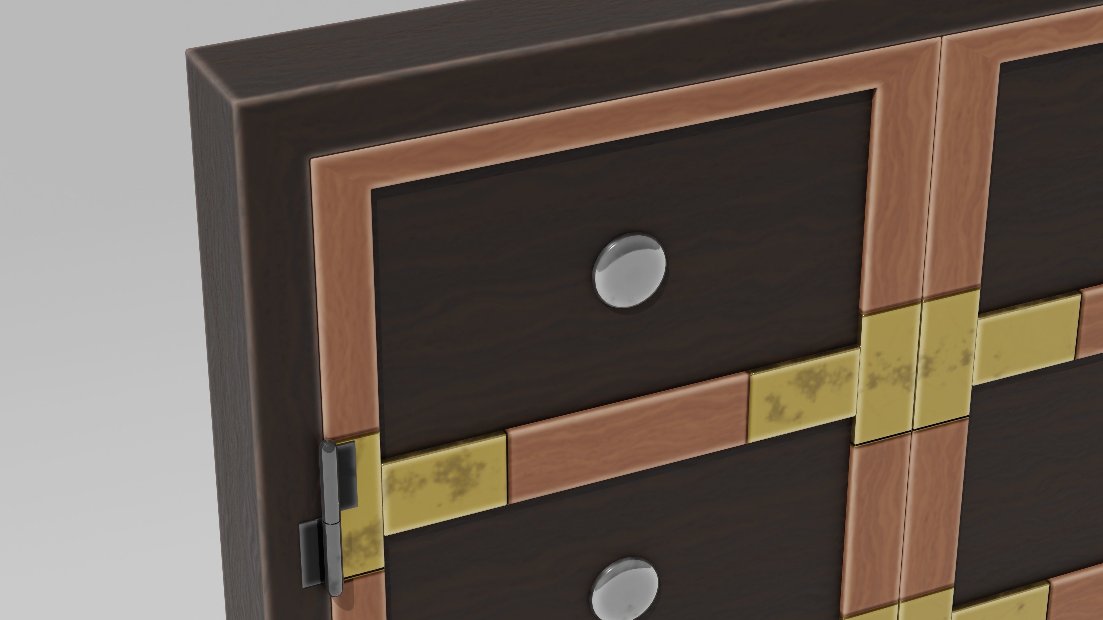Japanese Furniture Kit - Door Typ A Low-poly 3D model_5