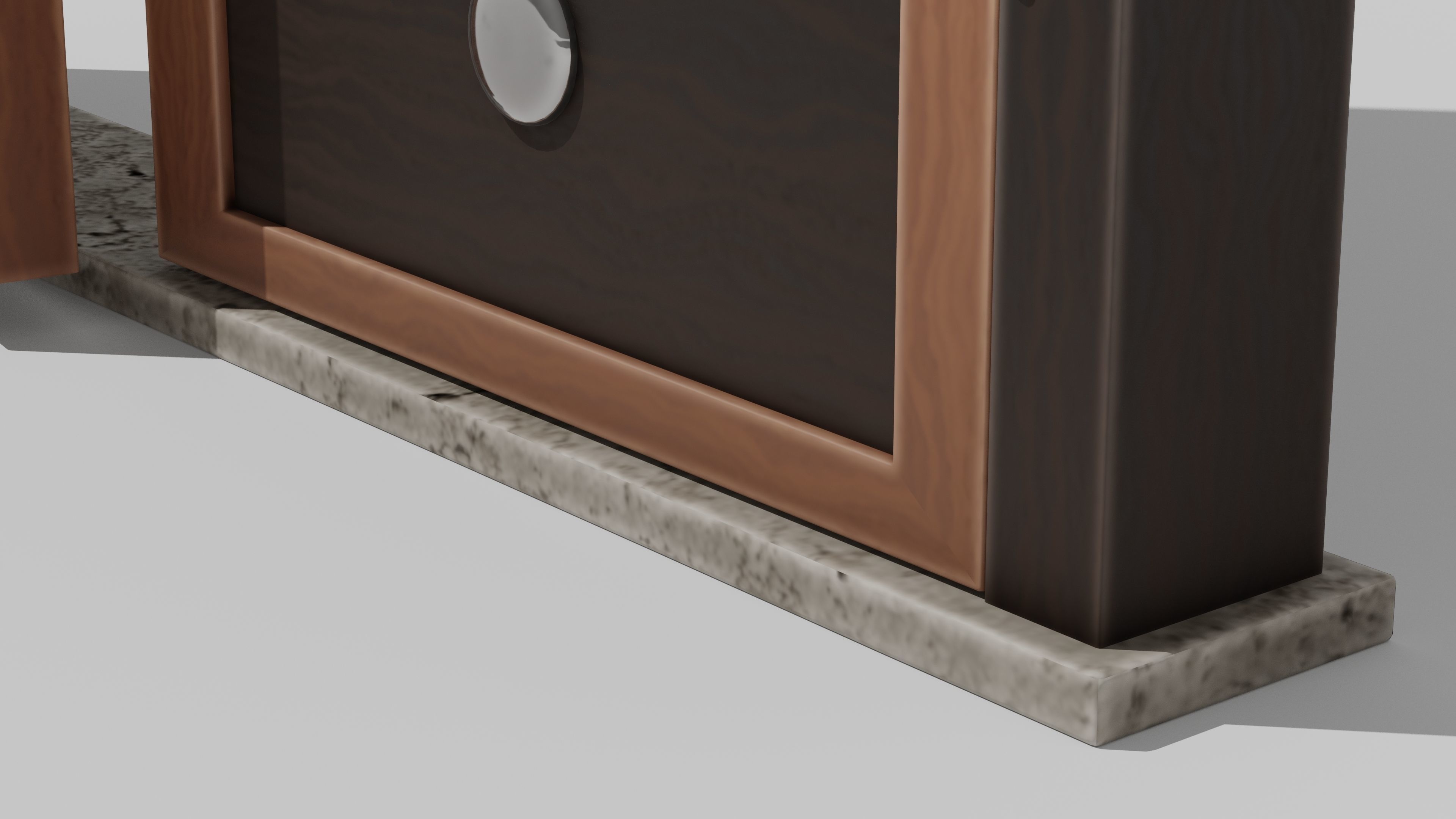 Japanese Furniture Kit - Door Typ A Low-poly 3D model_7