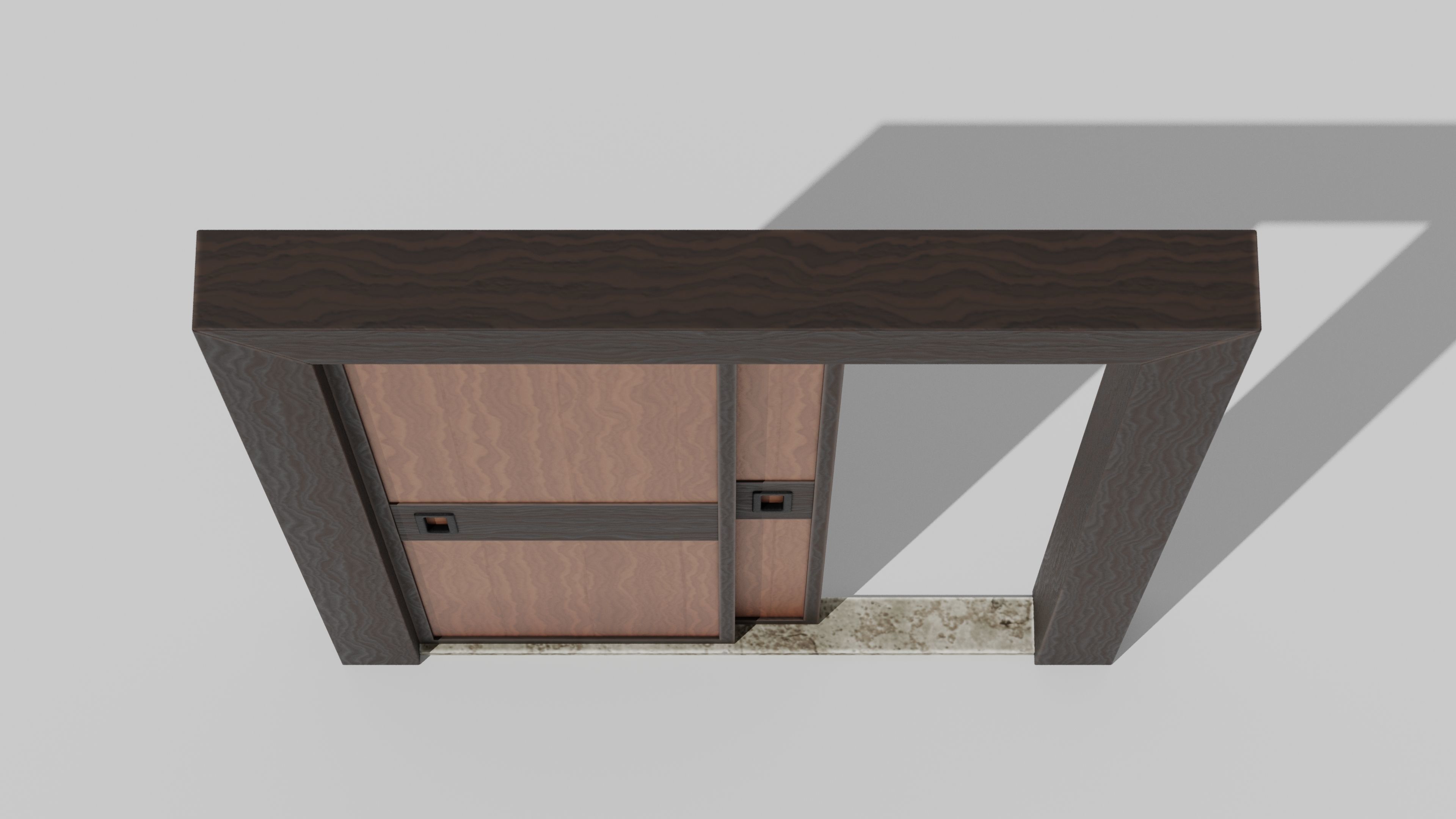 Japanese Furniture Kit - Door Typ B Low-poly 3D model_7