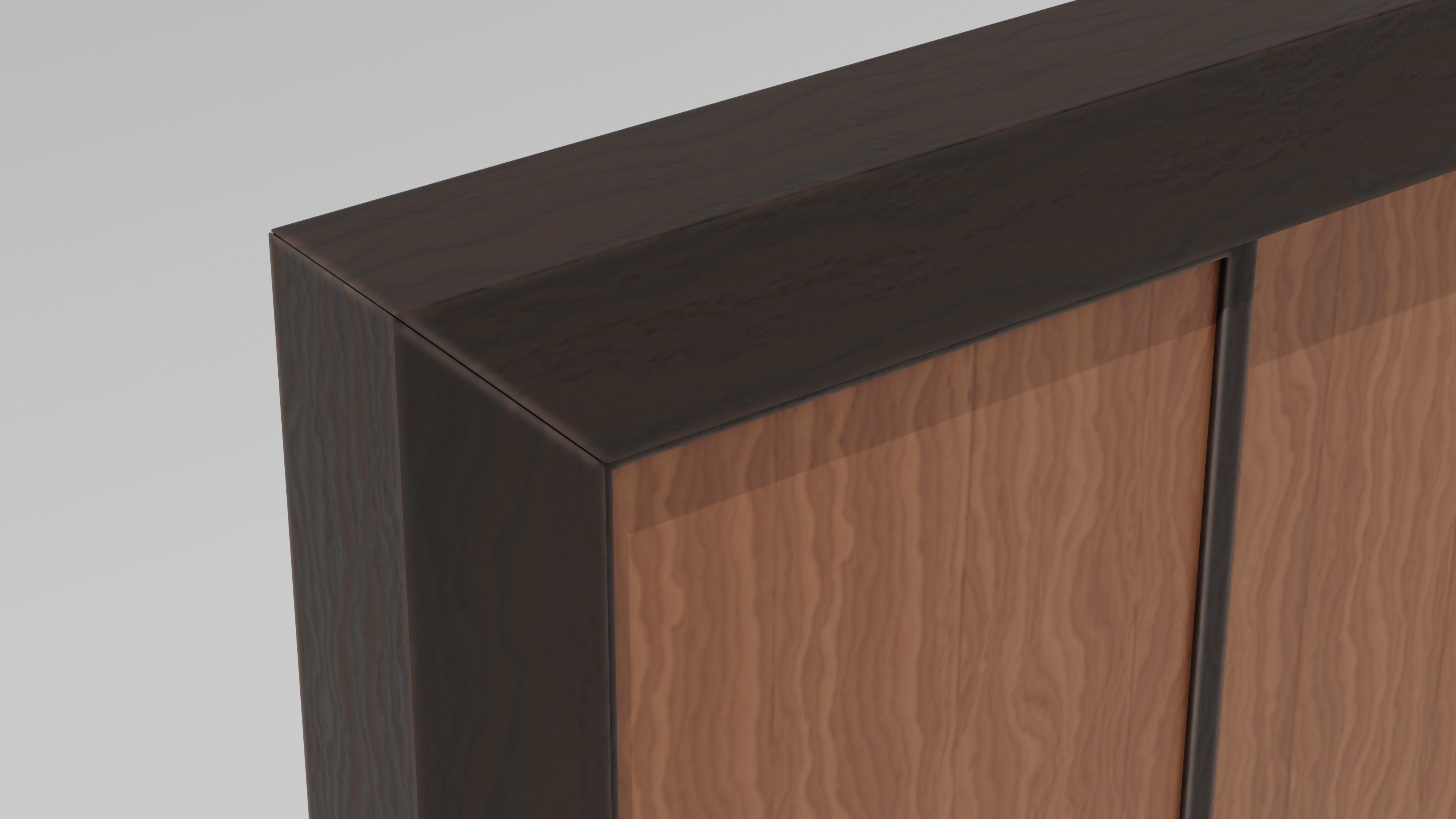 Japanese Furniture Kit - Door Typ B Low-poly 3D model_4